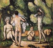 Paul Cezanne were five men and Bath china oil painting artist